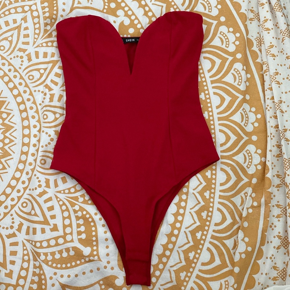 SHEIN Sweetheart Bustier Bodysuit